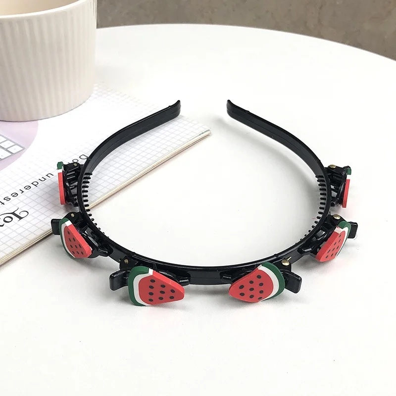 Braided Hair Bands for Girls ·Flower, Love & Fruit Headbands, New Fashion Hair Accessories for Women