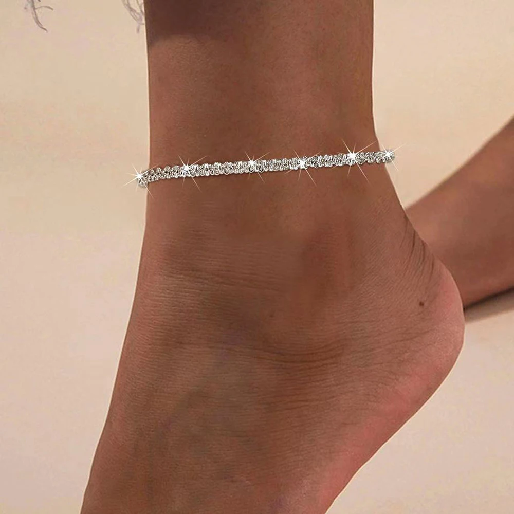 Simple & Elegant Stainless Steel Anklet ·Fashion Chain Design for Women, Perfect Party Gift