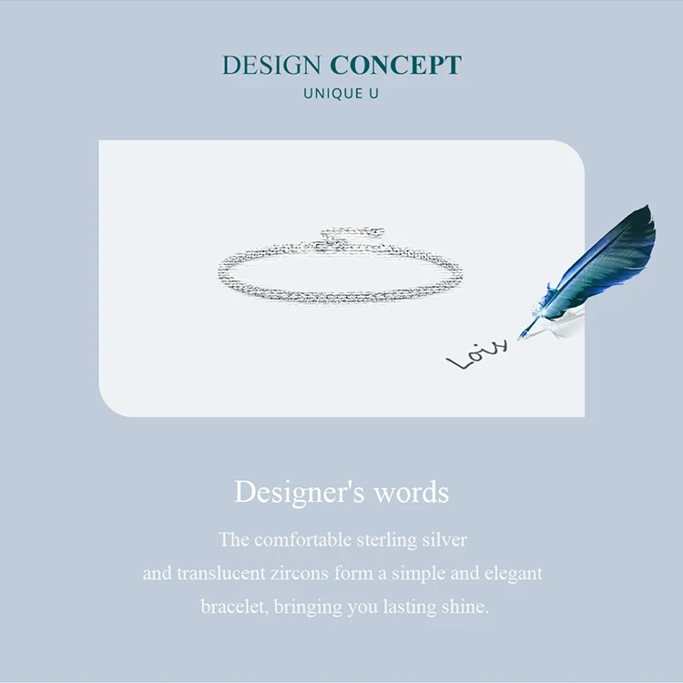 925 Sterling Silver Adjustable Tennis Bracelet for Women ·Platinum Plated with 3mm Clear Cubic Zirconia, Classic Style