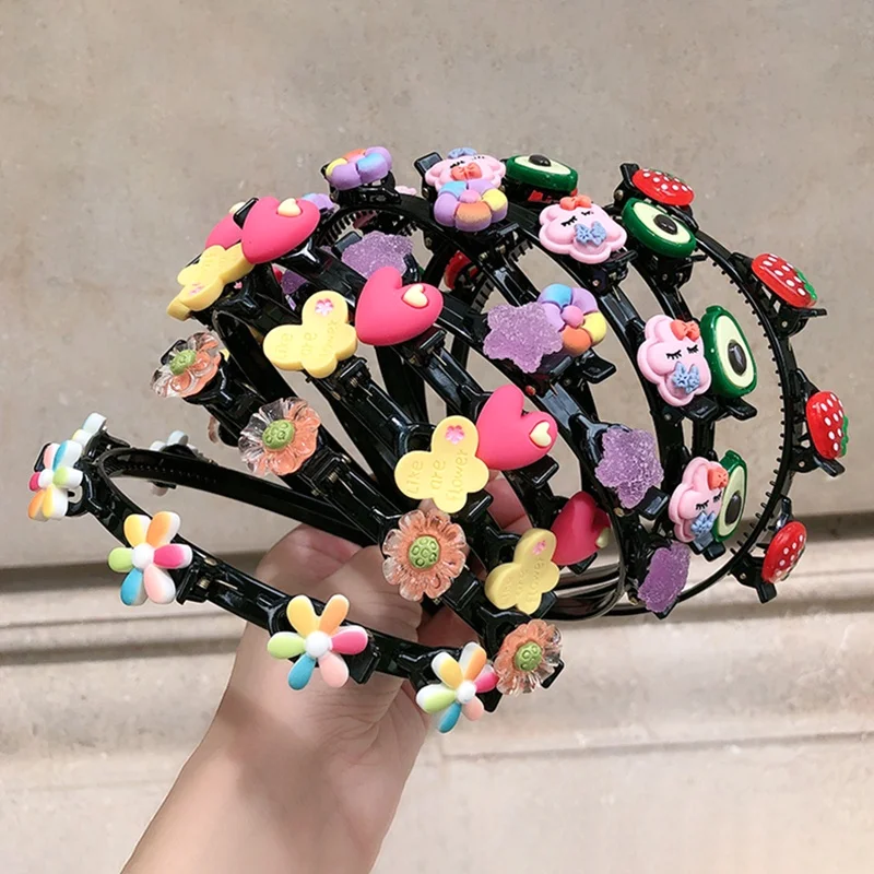 Braided Hair Bands for Girls ·Flower, Love & Fruit Headbands, New Fashion Hair Accessories for Women