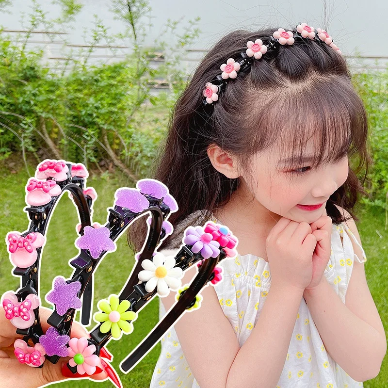 Braided Hair Bands for Girls ·Flower, Love & Fruit Headbands, New Fashion Hair Accessories for Women