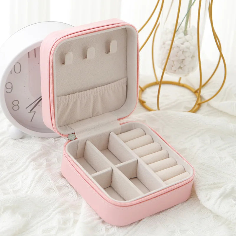 Travel Storage Box in Classic Black, Pure White, or Fashion Pink