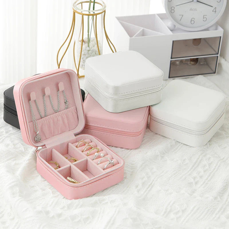 Travel Storage Box in Classic Black, Pure White, or Fashion Pink