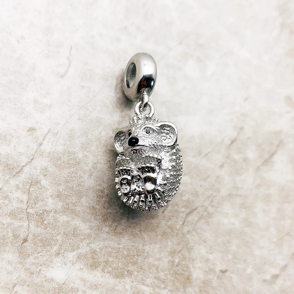 Hot Fashion Jewelry Cute Hedgehog Pendant Charm - 925 Sterling Silver Sweater Pendant Gift for Women & Men