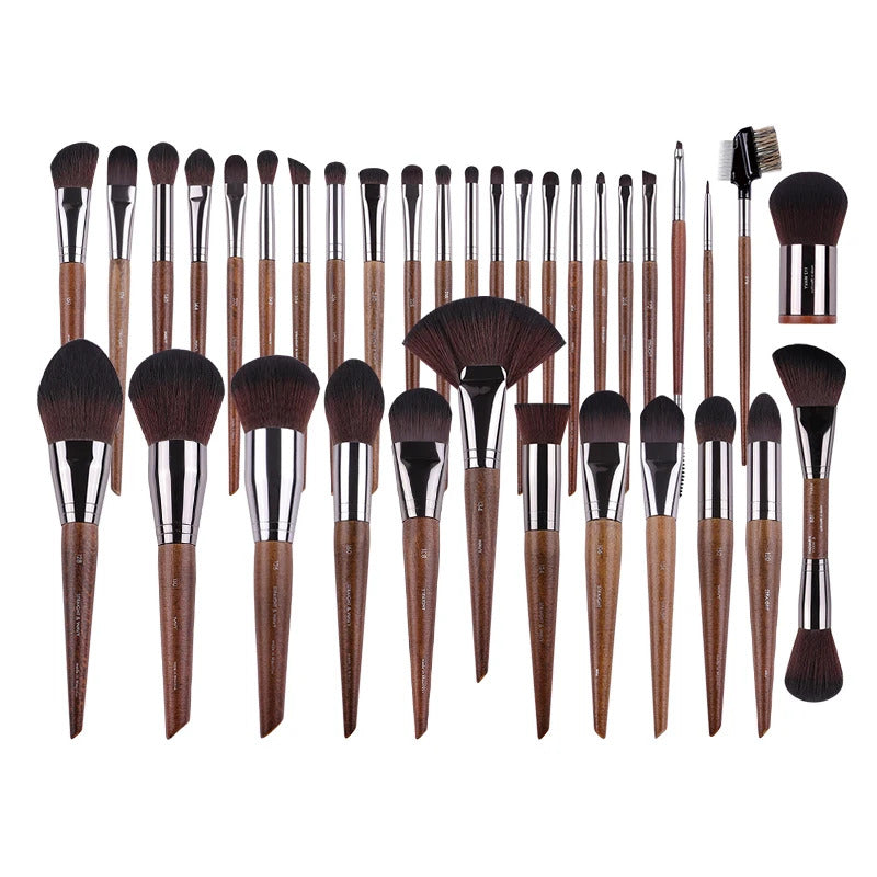 MUF Makeup Brush Set & Kit ·Foundation, Blusher, Eyeshadow, Highlight, Powder & Eyebrow Brushes for Professional Artists