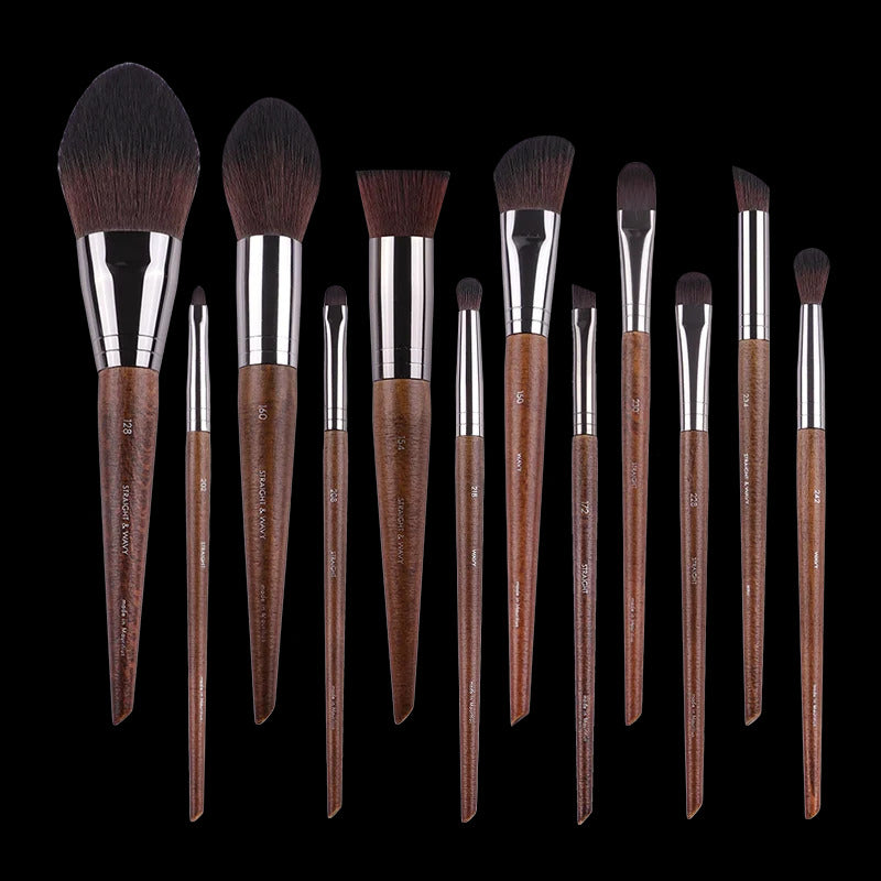 MUF Makeup Brush Set & Kit ·Foundation, Blusher, Eyeshadow, Highlight, Powder & Eyebrow Brushes for Professional Artists