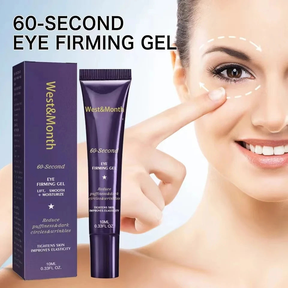 West Month Eye Firming Gel ·Firming & Lifting Eye Cream for Fine Lines, Dark Circles, Moisture Replenishment, Fishtail Pattern Treatment