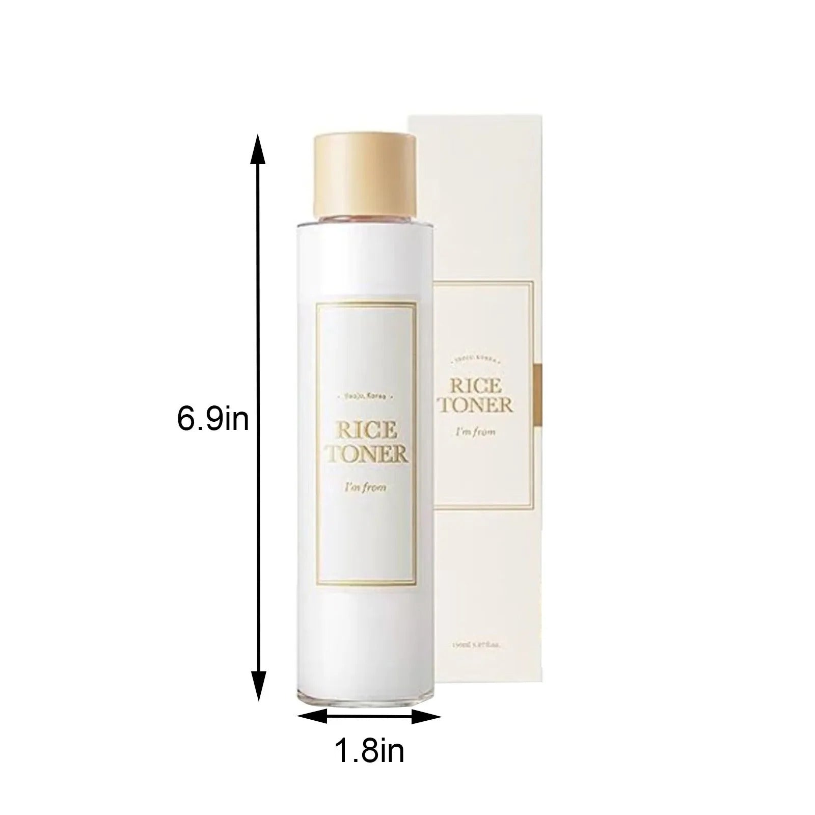 Rice Toner 77.78% Rice Extract Glow Essence with Niacinamide ·Hydrating, Vegan Beauty Toner for Dry Skin, 150ml (5.07 Fl Oz)