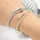 New Zircon Nail Open Bracelet for Women ·Fashion Crystal Inlaid Adjustable Bracelet, Party Jewelry Gift