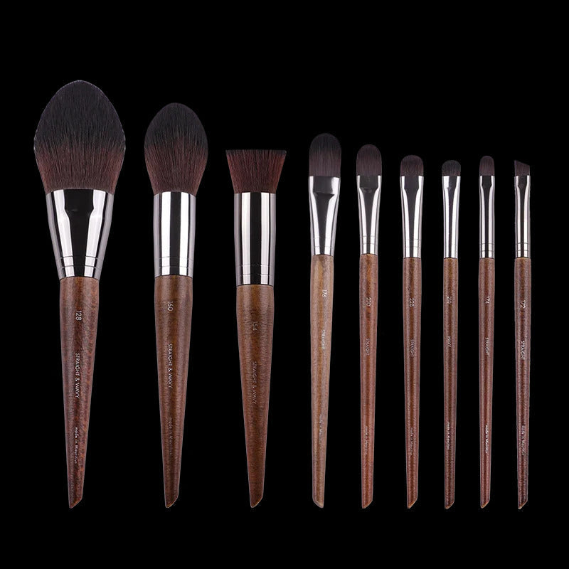 MUF Makeup Brush Set & Kit ·Foundation, Blusher, Eyeshadow, Highlight, Powder & Eyebrow Brushes for Professional Artists