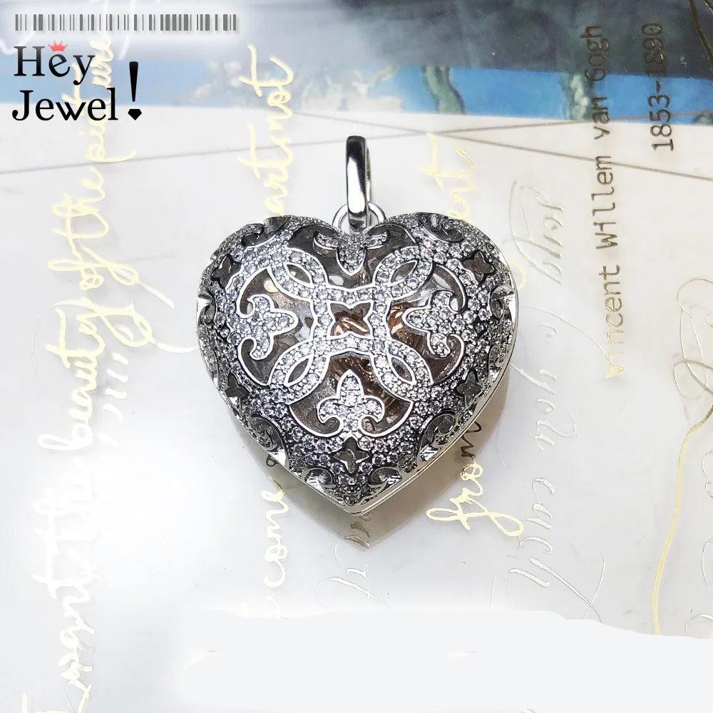 The Pendant Love Heart Locket you're describing sounds like a beautiful piece of jewelry that combines style, sentiment, and quality. Here? a breakdown of its key features: