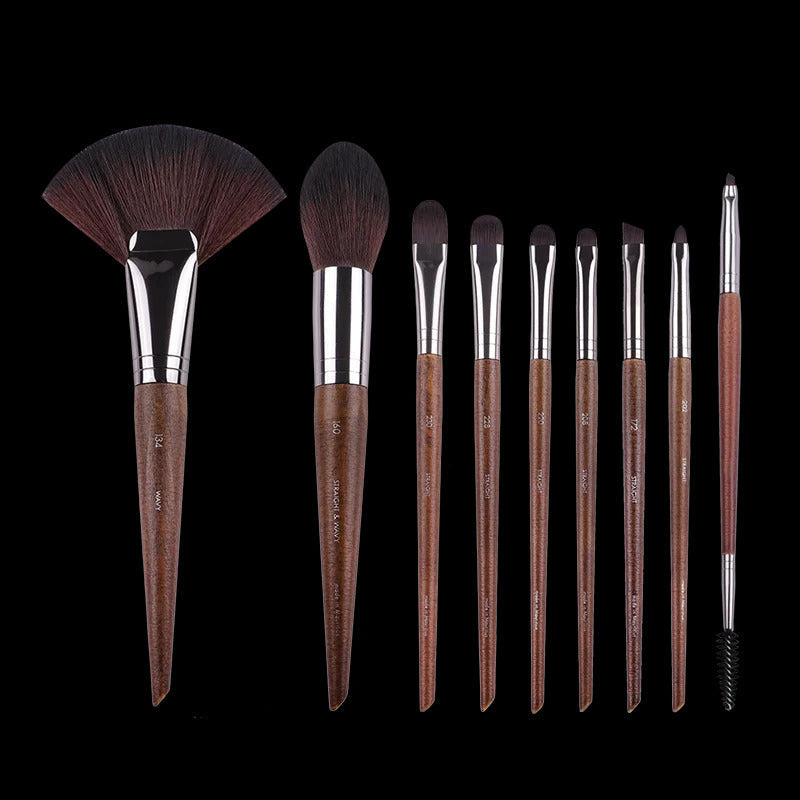 MUF Makeup Brush Set & Kit ·Foundation, Blusher, Eyeshadow, Highlight, Powder & Eyebrow Brushes for Professional Artists